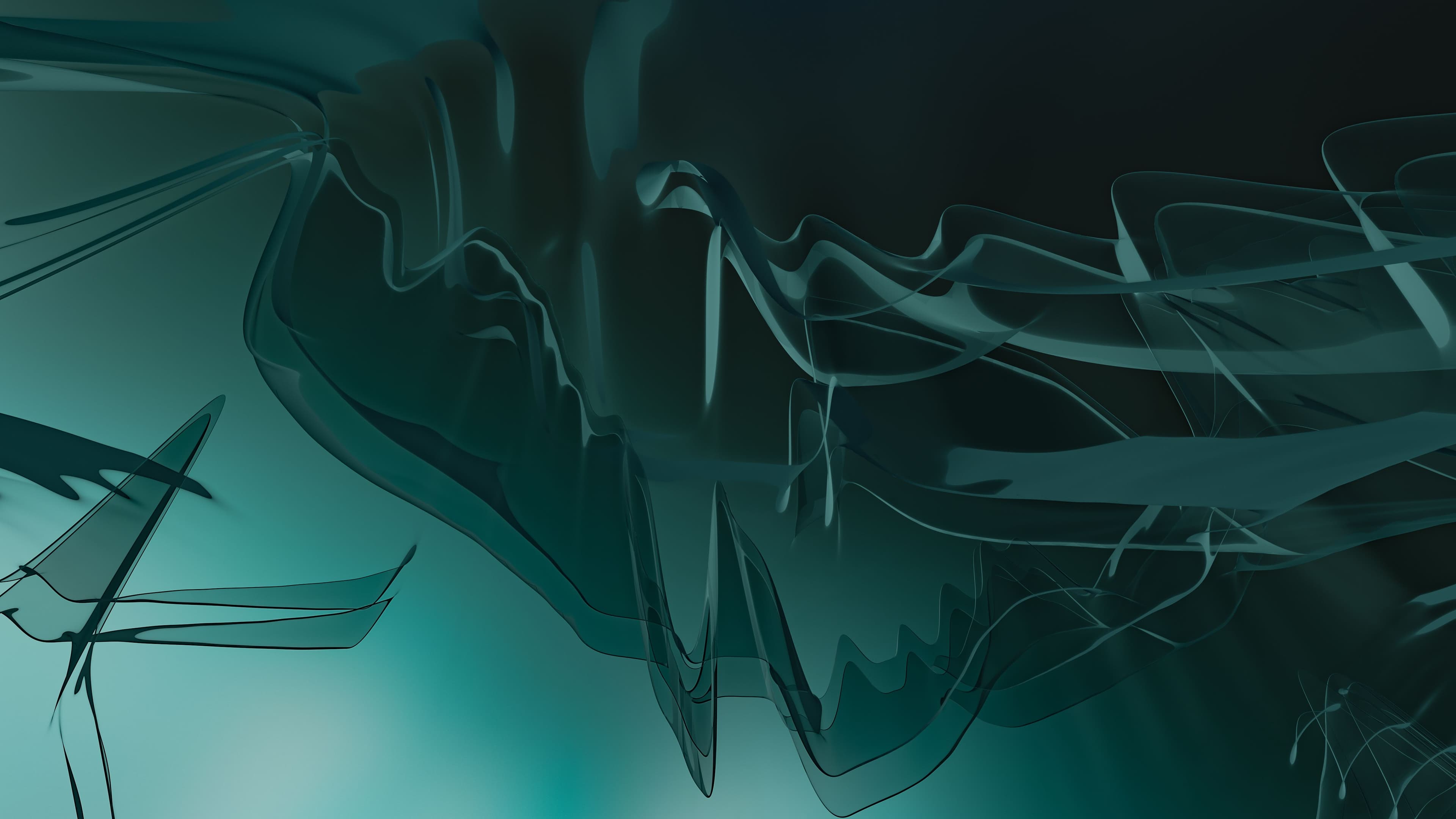 Warm abstract desktop scene